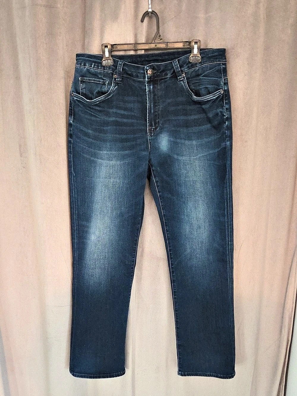 Buffalo David Bitton Straight Leg Jeans Blue Waist 36 Length